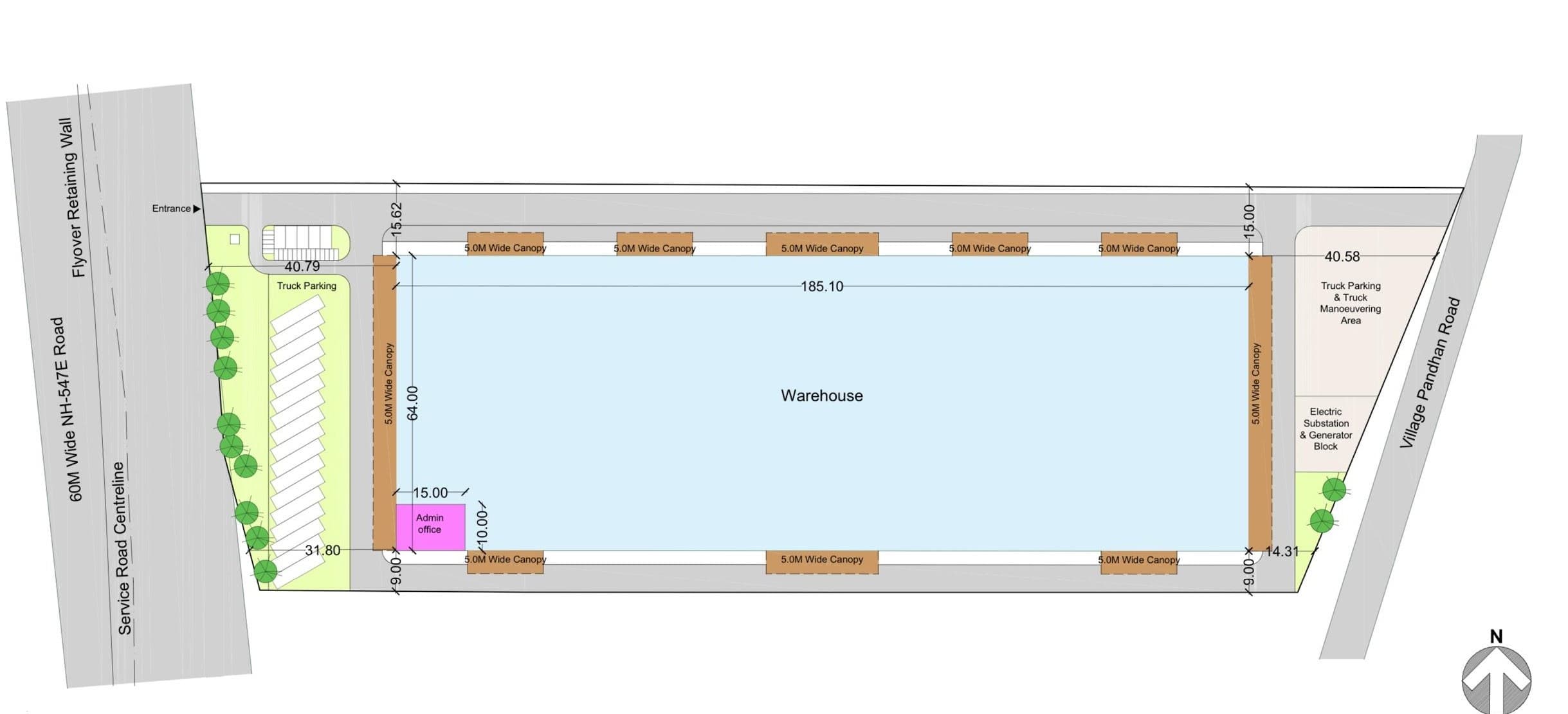 Warehouse floor plan and layout