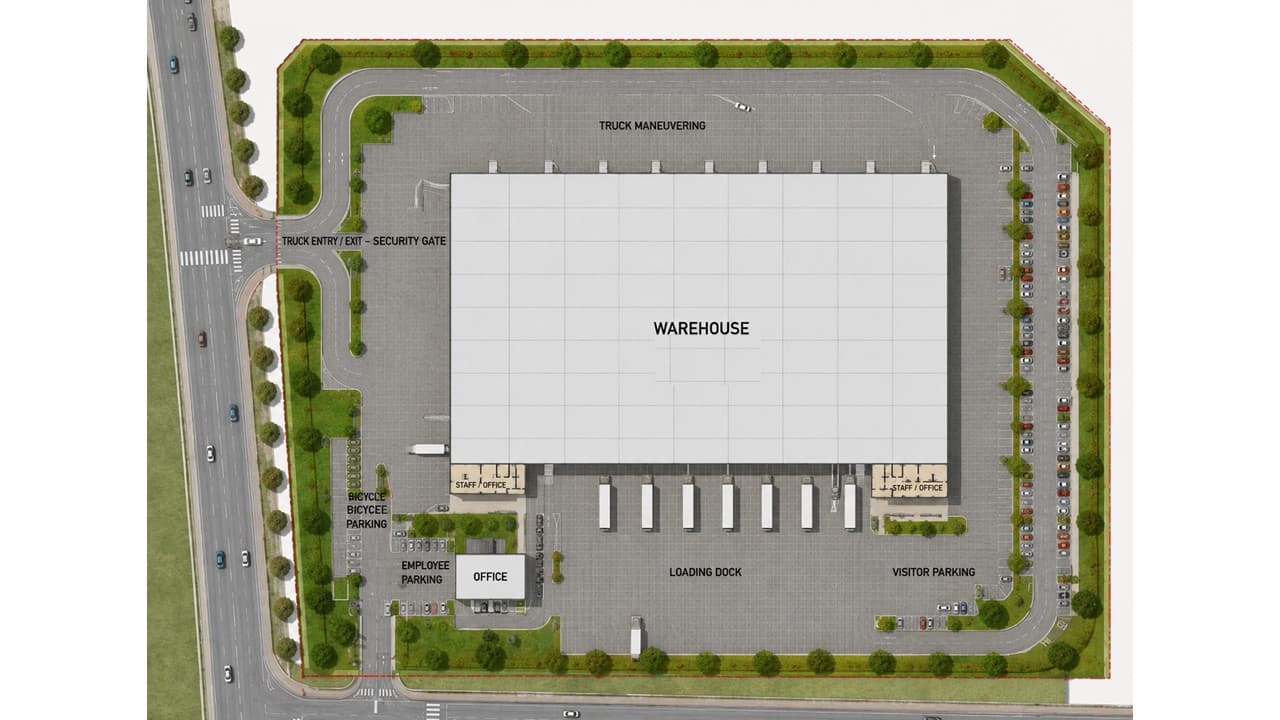 Warehouse floor plan and layout
